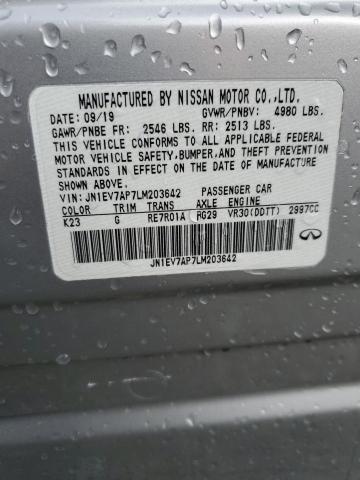 2020 INFINITI Q50 PURE - JN1EV7AP7LM203642