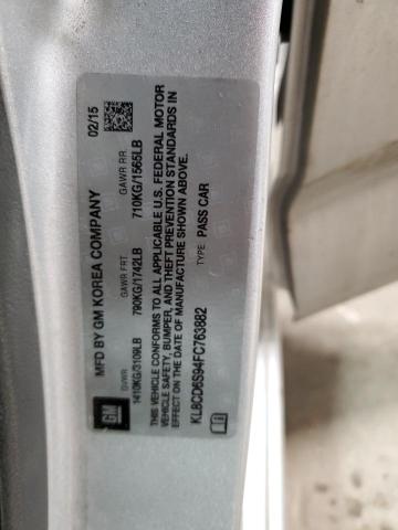 2015 CHEVROLET SPARK 1LT - KL8CD6S94FC763882