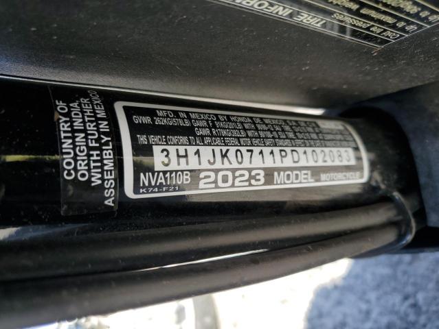 2023 HONDA NVA110 B - 3H1JK0711PD102083