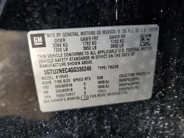 2016 GMC SIERRA K15 - 3GTU2NEC4GG336249