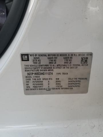 2017 GMC SIERRA C15 - 3GTP1NEC5HG111274