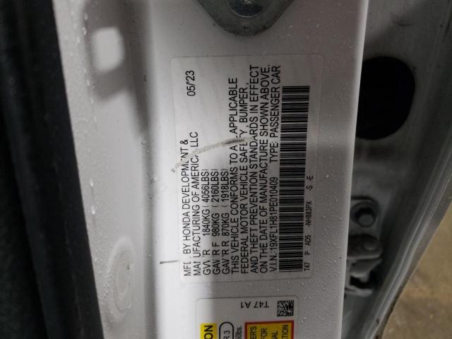 2023 HONDA CIVIC SPOR - 19XFL1H81PE010409