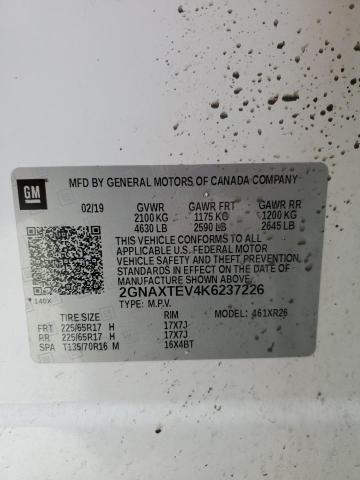 2019 CHEVROLET EQUINOX LT - 2GNAXTEV4K6237226