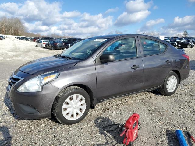 NISSAN VERSA S 2015 gray sedan 4d gas 3N1CN7AP0FL820693 photo #1