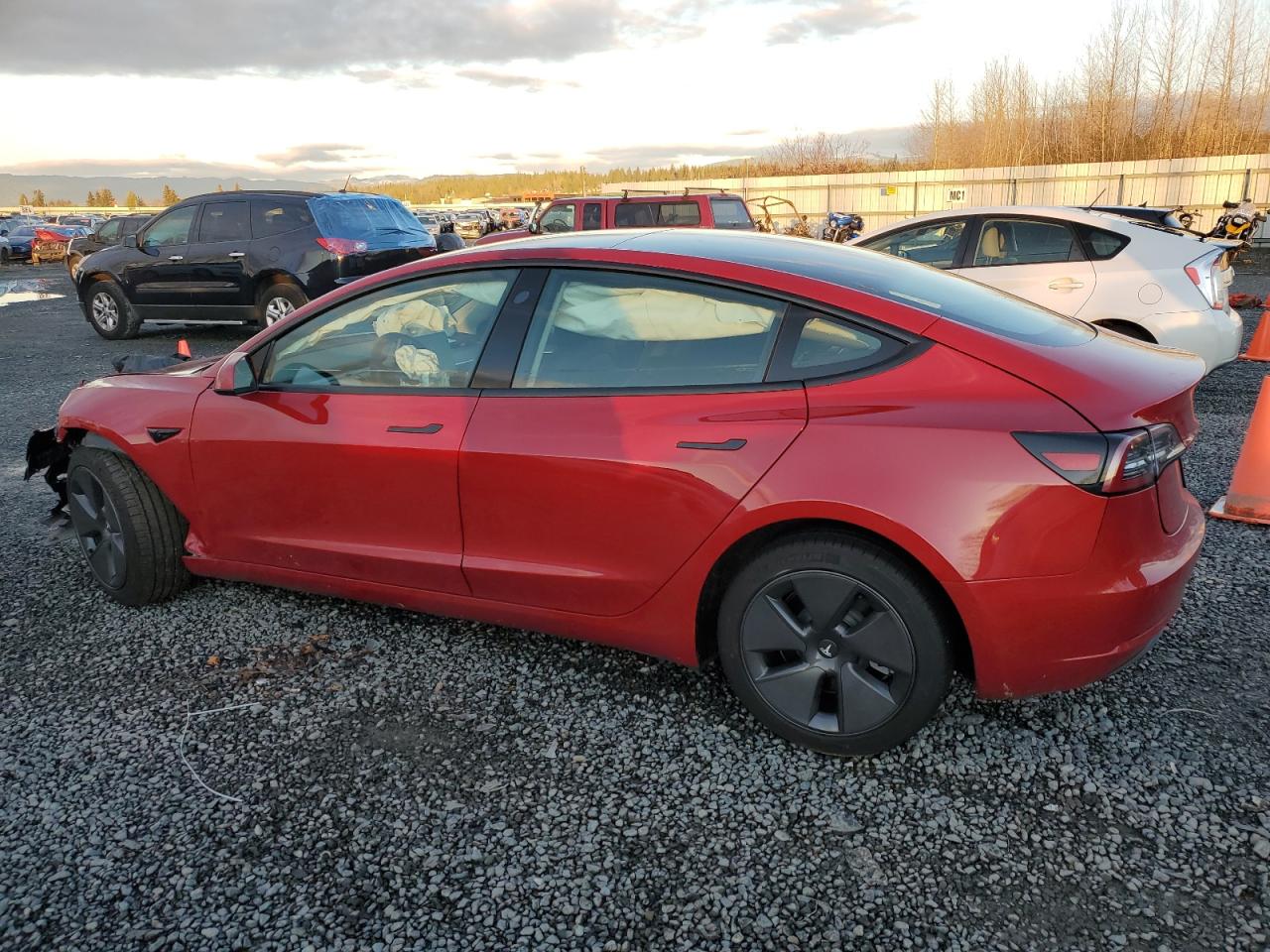 Lot #3034519736 2022 TESLA MODEL 3