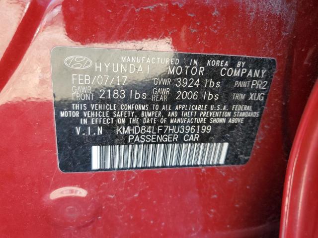 2017 HYUNDAI ELANTRA SE - KMHD84LF7HU396199