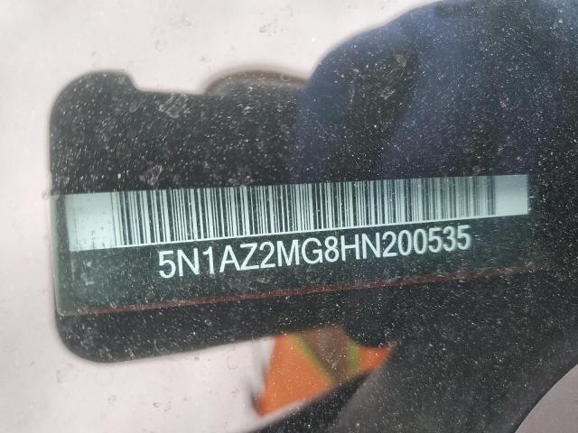 2017 NISSAN MURANO S - 5N1AZ2MG8HN200535