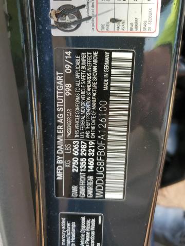 2015 MERCEDES-BENZ S 550 4MAT - WDDUG8FB0FA126100