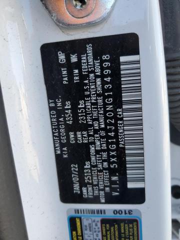 2022 KIA K5 LXS - 5XXG14J20NG134998