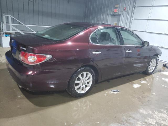 LEXUS ES 300 2003 maroon  gas JTHBF30G230112307 photo #4