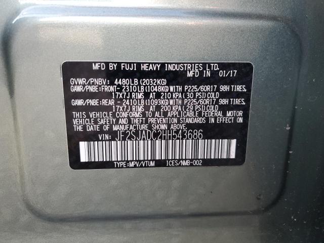 VIN JF2SJADC2HH543686 2017 SUBARU FORESTER no.13