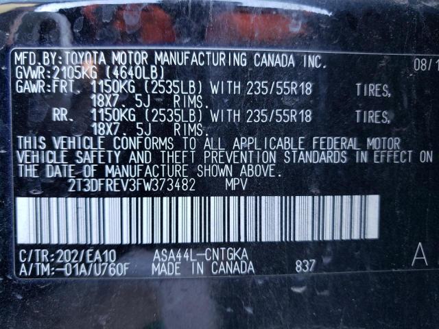 2015 TOYOTA RAV4 LIMIT - 2T3DFREV3FW373482