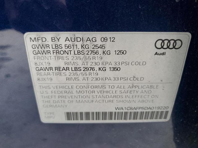 VIN WA1C8AFP5DA019220 2013 AUDI Q5 no.13