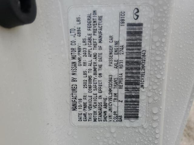 2017 INFINITI Q60 BASE JN1CV7EL2HM320843