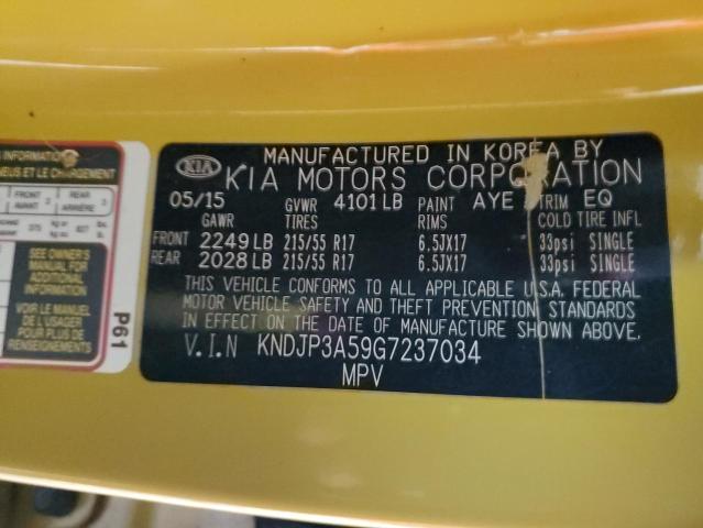 VIN KNDJP3A59G7237034 2016 KIA SOUL no.13