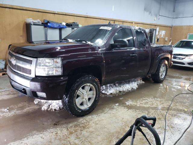 CHEVROLET SILVERADO 2008 purple 4dr ext flexible fuel 1GCEK19068Z231596 photo #1