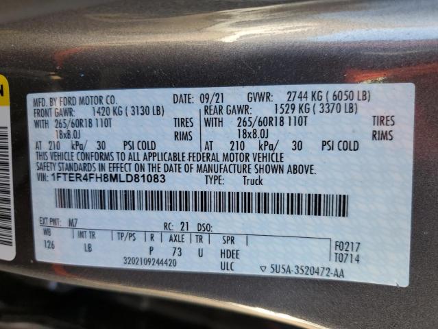 2021 FORD RANGER XL - 1FTER4FH8MLD81083