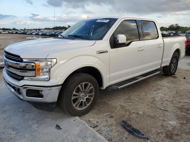 FORD F150 SUPER 2018 white  gas 1FTEW1CG5JFD02207 photo #1