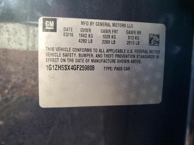 2016 CHEVROLET MALIBU PRE - 1G1ZH5SX4GF259808