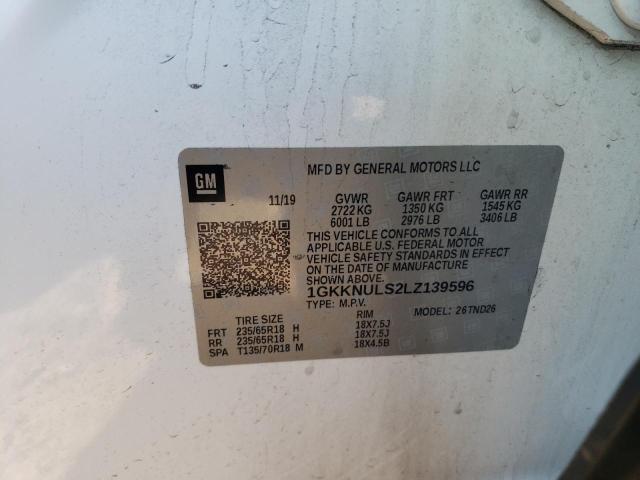 2020 GMC ACADIA 1GKKNULS2LZ139596