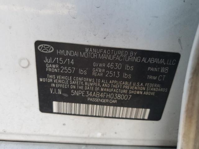 2015 HYUNDAI SONATA SPO - 5NPE34AB4FH038007