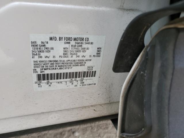 2018 FORD EDGE TITAN - 2FMPK3K81JBC37217