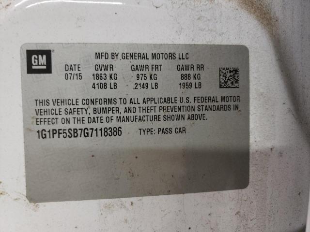 2016 CHEVROLET CRUZE LIMI - 1G1PF5SB7G7118386
