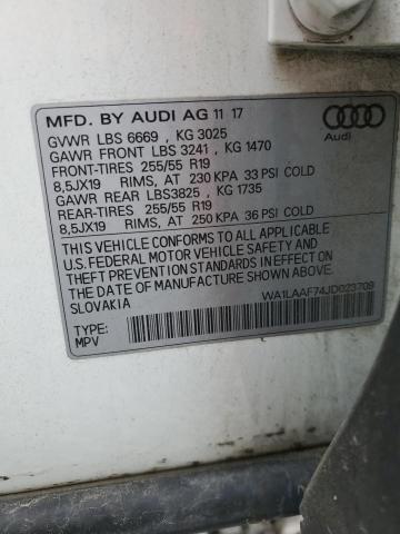 VIN WA1LAAF74JD023709 2018 AUDI Q7 no.14