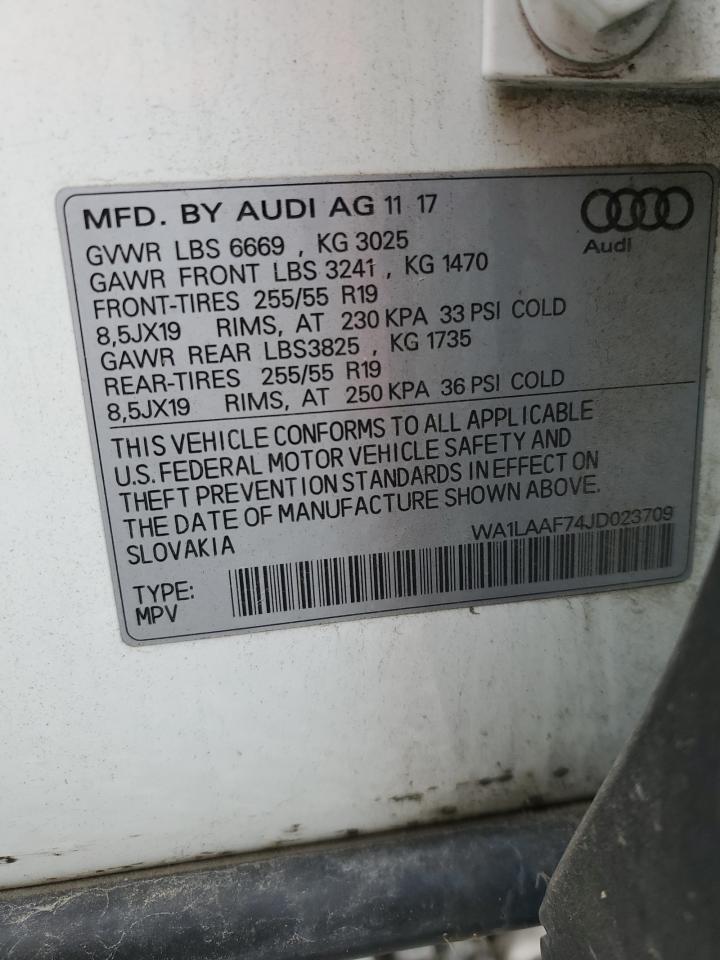 Lot #3033233829 2018 AUDI Q7 PREMIUM