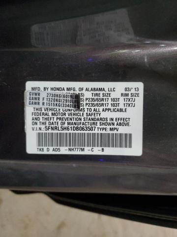 VIN 5FNRL5H61DB063507 2013 HONDA ALL MODELS no.13