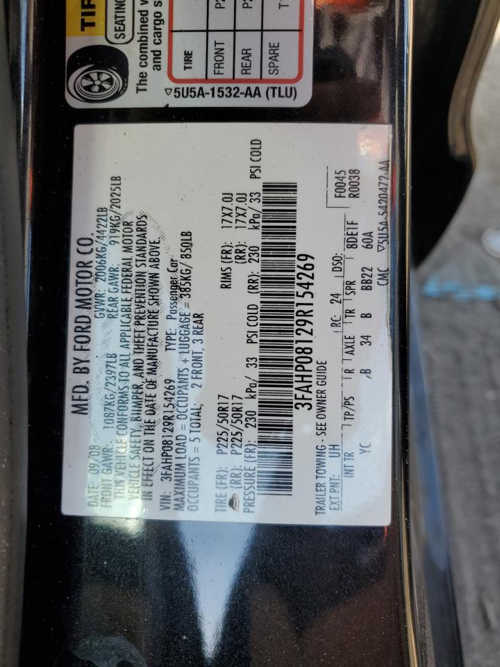 Lot #3034505752 2009 FORD FUSION SEL