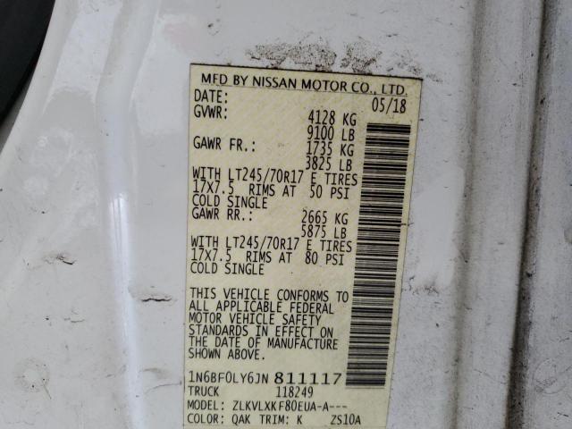 VIN 1N6BF0LY6JN811117 2018 NISSAN NV no.13