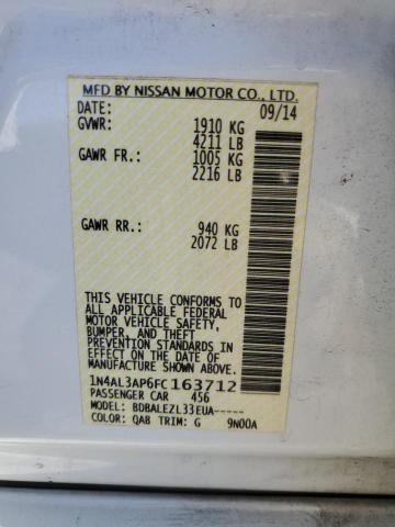 2015 NISSAN ALTIMA 2.5 - 1N4AL3AP6FC163712