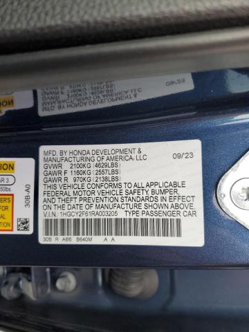2024 HONDA ACCORD HYB 1HGCY2F61RA003205