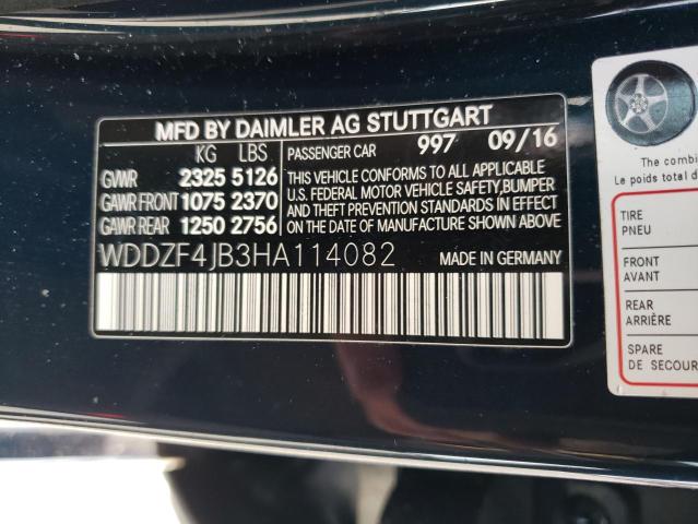 2017 MERCEDES-BENZ E 300 - WDDZF4JB3HA114082