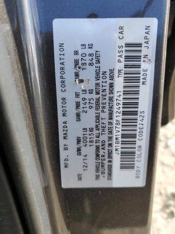 VIN JM1BM1V78F1249741 2015 MAZDA 3 no.12