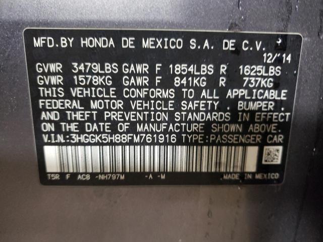 2015 HONDA FIT EX - 3HGGK5H88FM761916