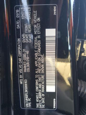 2019 VOLVO S60 T5 INS 7JR102FL9KG006103