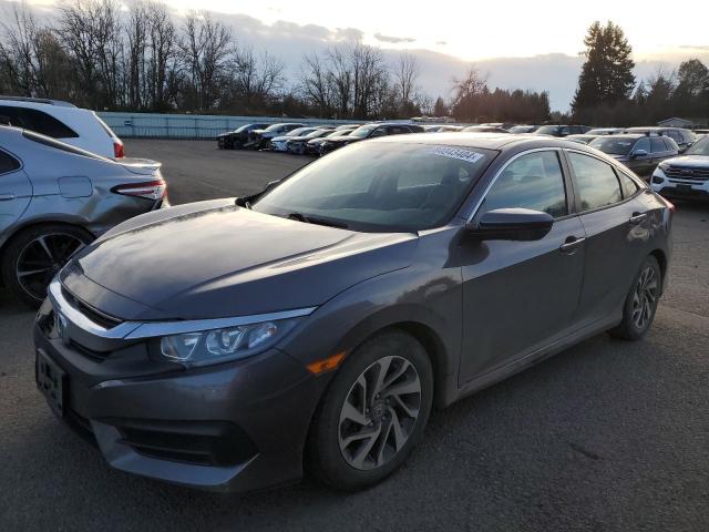 HONDA CIVIC EX 2018 gray  gas 2HGFC2F75JH512126 photo #1