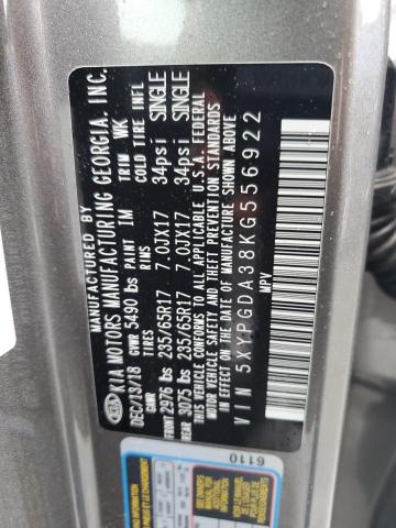 2019 KIA SORENTO L - 5XYPGDA38KG556922