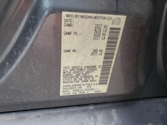 2017 NISSAN ALTIMA 2.5 - 1N4AL3AP0HC470134