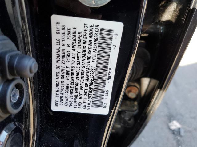 2015 HONDA CIVIC SE 19XFB2F70FE229881
