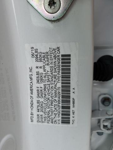 2019 HONDA ACCORD TOU - 1HGCV2F95KA029170