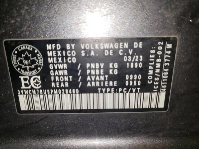 2023 VOLKSWAGEN JETTA TREN 3VWCM7BU9PM028460