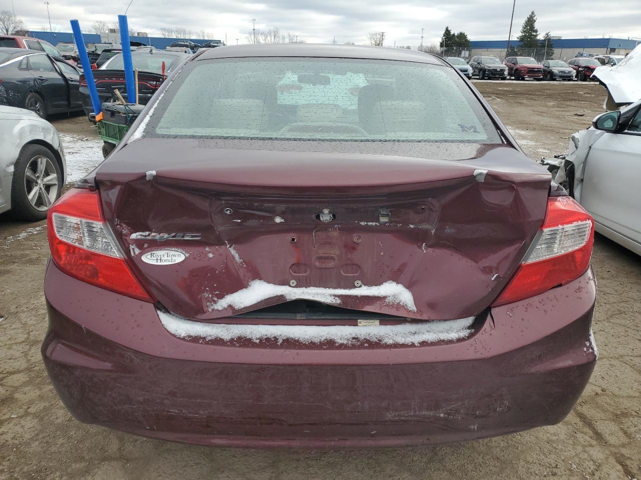 Lot #3033049997 2012 HONDA CIVIC LX