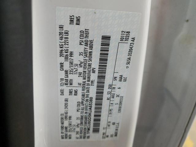 VIN 1FMCU0GD5KUA65380 2019 FORD ESCAPE no.13