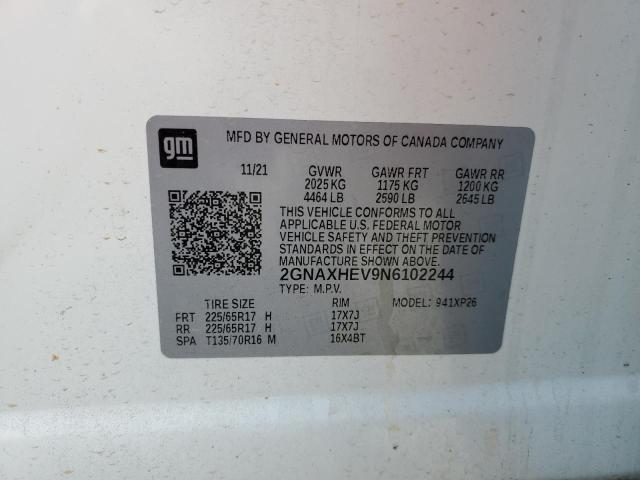 2022 CHEVROLET EQUINOX LS - 2GNAXHEV9N6102244