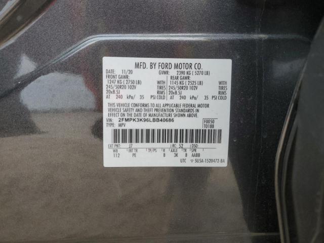 2020 FORD EDGE TITAN - 2FMPK3K96LBB40686