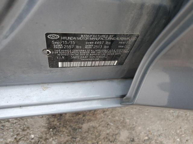 VIN 5NPE24AF3GH306052 2016 HYUNDAI SONATA no.12