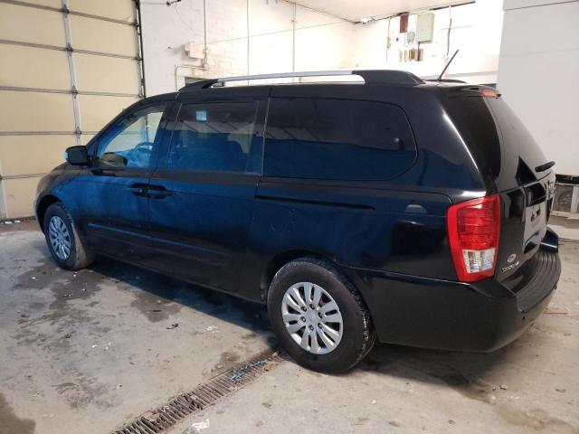 KIA SEDONA LX 2012 black  gas KNDMG4C7XC6458269 photo #3